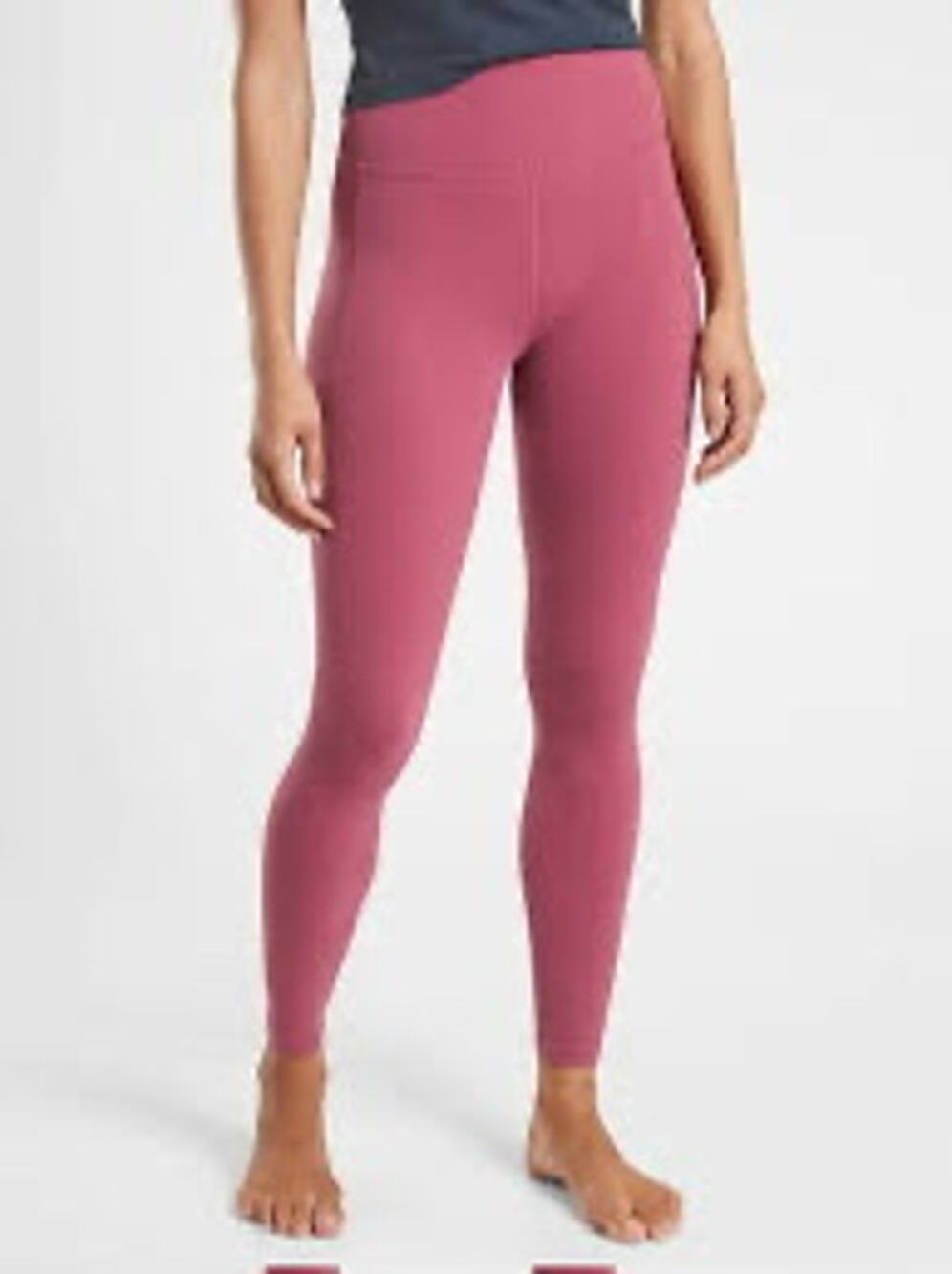 Athleta Salutation Stash Pocket II Tight XSP Petite Victorian Berry *EUC